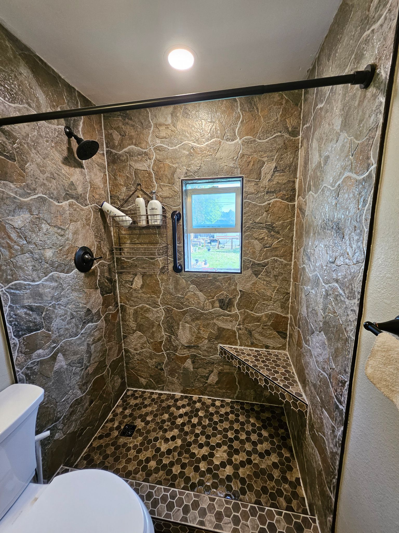 Finished bathroom remodel project by Camco Construction in Spokane WA